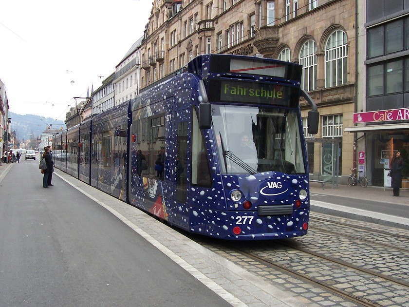 Combino 277 Der Freiburger Verkehrs AG Auf Fr Strab De